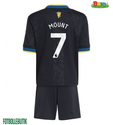 Manchester United Mason Mount #7 Tredjeställ Barn 2025-26 Kortärmad (+ Korta byxor)